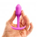 Sexshop - B-Vibe Snug Plug 1 Różowy - Plug analny z obciążnikiem - online