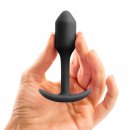 Sexshop - B-Vibe Snug Plug 1 Czarny - Plug analny z obciążnikiem - online