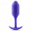 Sexshop - B-Vibe Snug Plug 2 Fioletowy - Plug analny z obciążnikiem - online