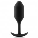 Sexshop - B-Vibe Snug Plug 2 Czarny - Plug analny z obciążnikiem - online