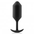 Sexshop - B-Vibe Snug Plug 3 Czarny - Plug analny z obciążnikiem - online