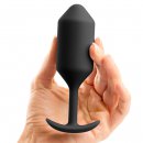 Sexshop - B-Vibe Snug Plug 3 Czarny - Plug analny z obciążnikiem - online