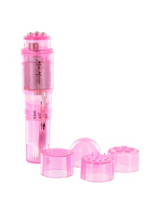 SexShop - Masażer Mini kieszonkowy z wymiennymi końcówkami - online