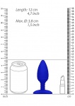 Podgrzewana Wtyczka Analna Glow - Heating Anal Butt Plug - Glow - Blue