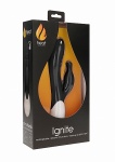 PODGRZEWANY wibrator PRĄŻKI STYMULACJA Ignite  - Ignite - Rechargeable Heating G-Spot Rabbit Vibrator - Black