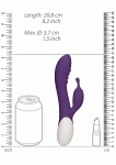 PODGRZEWANY wibrator PRĄŻKI STYMULACJA Ignite  - Ignite - Rechargeable Heating G-Spot Rabbit Vibrator - Purple