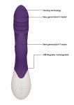PODGRZEWANY wibrator RABBIT Punkt G  Sunburst - Sunburst - Rechargeable Heating G-Spot Rabbit VibratorÂ  - Purple