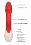PODGRZEWANY wibrator RABBIT Punkt G  Sunburst - Sunburst - Rechargeable Heating G-Spot Rabbit VibratorÂ  - Red