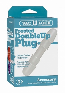Podwójna Złączka Do Dilda 1010-09-BX - Frosted Double Up Plug - White 
