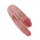 Sexshop - King Cock U-Shaped Double Trouble Small Flesh Małe - Podwójne dildo - online