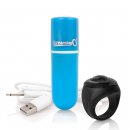 Sexshop - The Screaming O Charged Remote Control Vooom Bullet  Niebieski - Potężny mini wibrator ze zdalnym sterowaniem - online