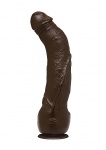 Zakrzywiony Penis Brązowy - Black Thunder - Vac-U-Lock Realistic Cock - 8180-01-BX