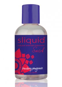 Sexshop - Sliquid Naturals Swirl Lubricant 125 ml Truskawka i Granat - Smakowy środek nawilżający - online