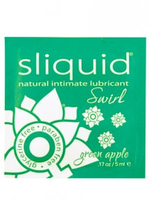 Sexshop - Sliquid Naturals Swirl Lubricant 5 ml Zielone Jabłko SASZETKA - Smakowy środek nawilżający - online