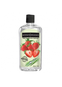 SexShop - Smakowy żel nawilżający - Intimate Organics Wild Strawberries Lube 120 ml truskawki - online