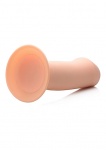 Sprężyste Termo Dildo Silexpan - Squeezable Thick Phallic Dildo - cieliste AG473-FLESH