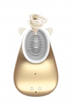 SSĄCY MASAŻER łechtaczki WIBRUJĄCY - Hands - free Suction & Vibration Toy - Gold