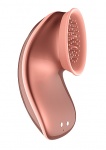 SSĄCY MASAŻER łechtaczki WIBRUJĄCY - Hands - free Suction & Vibration Toy - Rose Gold