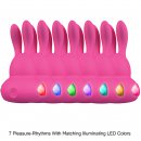 Sexshop - Kama Sutra Rhythm Chari Multi Stimulator  Różowy - Stymulator łechtaczki z podświetleniem LED - online