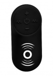 Stymulator prostaty na sterowanie z pilota - Silicone Prostate Vibrator with Remote Control - czarny AF872