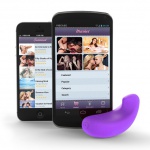 SexShop - Stymulator sterowany aplikacją - Vibease - iPhone & Android Vibrator fioletowy - online