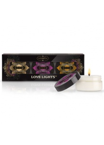 SexShop - Trzy świece do masażu intymnego – Kama Sutra Love Lights  - online