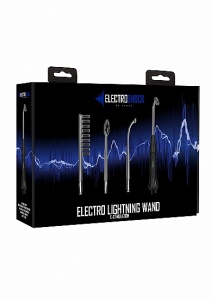 UŻĄDZENIE wielofunkcyjne DO ELEKTROSTYMULACJI - Electro Lightning Wand - Black