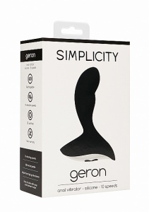 WIBRATOR analny GERON - GERON Anal vibrator - Black