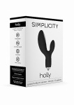 WIBRATOR Punkt G Stymulator łechtaczki HOLLY - HOLLY G-spot + clitoral vibrator - Black