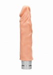 WIBRATOR realistyczny TPE REALROCK 20CM baterie - Realrock 8-20 cm Vibrating Dildo - Flesh