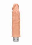 WIBRATOR realistyczny TPE REALROCK 23CM baterie - Realrock 9-23 cm Vibrating Dildo - Flesh