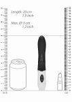 Wibrator ze stymulatorem łechtaczki - Buzzy Bee Vibrator - Black