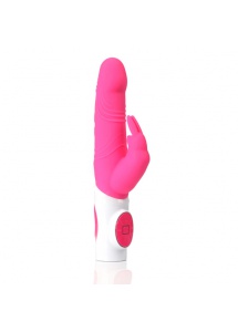 SexShop - Wibrator ze stymulatorem łechtaczki- Maia Toys Rechargeable Silicone Rabbit Pink  - online
