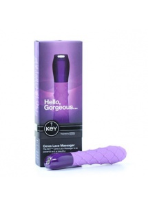 SexShop - Wibrująca pałeczka z wypustkami Key by Jopen - Ceres Lace Massager  fioletowy - online
