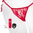 Sexshop - The Screaming O Charged Remote Control Panty Vibe  Czerwony - Wibrujące majteczki ze stymulatorem - online