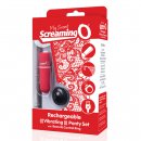 Sexshop - The Screaming O Charged Remote Control Panty Vibe  Czerwony - Wibrujące majteczki ze stymulatorem - online