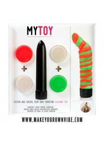 SexShop - Własnoręcznie robiony wibrator MyToy - Vibrator Kit pomarańczowy i zielony - online
