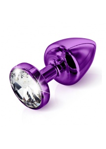 SexShop - Zdobiony plug analny - Diogol Anni Butt Plug Round Purple 30 mm Okrągły Fioletowy - online