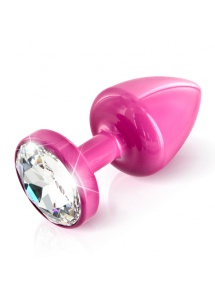 SexShop - Zdobiony plug analny - Diogol Anni Butt Plug Round Pink 30 mm Okrągły Różowy - online