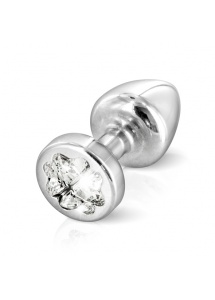 SexShop - Zdobiony plug analny - Diogol Anni R Butt Plug Clover Silver 25 mm Koniczyna Srebrny - online