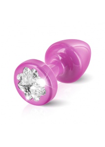 SexShop - Zdobiony plug analny - Diogol Anni R Butt Plug Clover Pink 25 mm Koniczyna Różowy - online