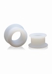 Zestaw otworów tunelów analnych - Stretch Master - 2 pc Silicone Anal Grommet Set - biały AG129